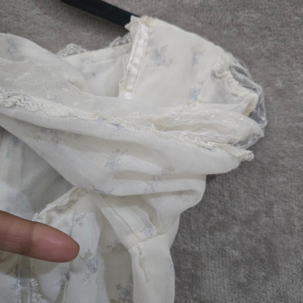Vtg Gunne Sax Dress‎ Sz 5 Floral Cottagecore Prairie Milkmaid Romantic Victorian - Picture 11 of 16